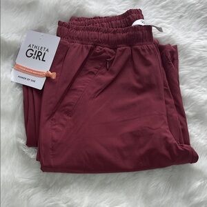 NWT, Athleta Kids Burgundy Good Days Pant